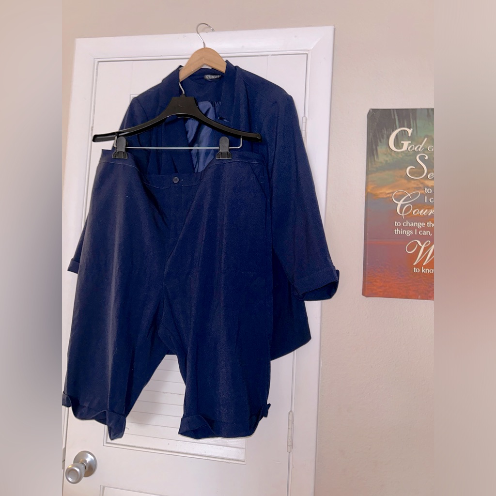Blue Two Piece.